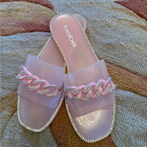 Pink Bejeweled sandals